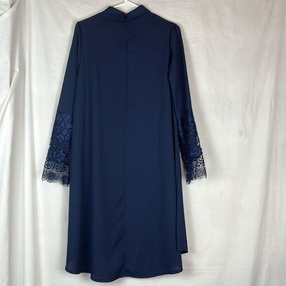 NWT Dark Blue Knee Length Loose Dress Tuay Guler - Picture 6 of 6